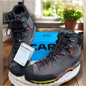 Scarpa Zodiac Plus GTX $349 Hiking Boot NIB Gore-Tex  Mid Shark Orange